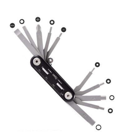 Multitul 11V1: screwdrivers, keys, ruler, black-6