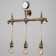 Sconces "Fortel" 3he27 40W bronze 55x10x56cm