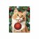 Diamond mosaic for the New Year with partial filling "Red cat", 20 x 25 cm, New Year's set for creativity