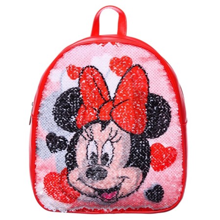 Baby backpack with bilateral sequins, 23 cm x 12 cm x 27 cm "Mouse", Minnie Mouse-9