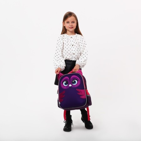 Backpack backpack Calligrata, 39x30x14 cm, "owl", for girls-10