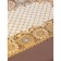 Openwork napkin for the PVC Sunflower PVC table, 45 × 30 cm, gold color