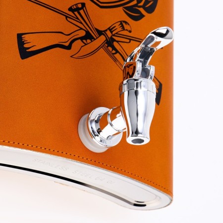 Flaw for alcohol and water "Best Hunter", stainless steel, gift, 1.8 l, 60 oz-2