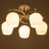 Svetogor chandelier "Structure" 5x60W E27 white/chrome 51x51x29cm
