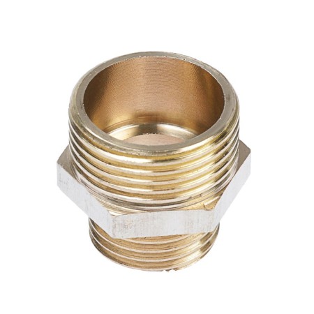 NIPPEL OTMO, 3/4 "x1/2", outer/outer thread, nickel -plated brass