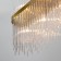 Suspended Bogate’s Allure 486/8, E14, 8x60W, 800x170 mm, brass color