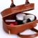 Bag Women's Cross-Bodi with a zipper, brown color