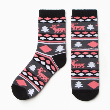 Nosk children's terry "Scandinavian patterns" Color Black, size 22-24
