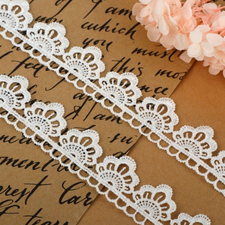 Lace Hipure, 30 mm × 9 ± 0.5 m, white color-1
