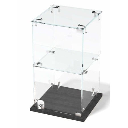 Table window, 1 shelf, 300 × 300 × 500, chipboard, glass color gray-1