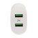 EXPLOYD EX-Z-1437, 2 USB, 2.4 A, MicroUSB cable, white