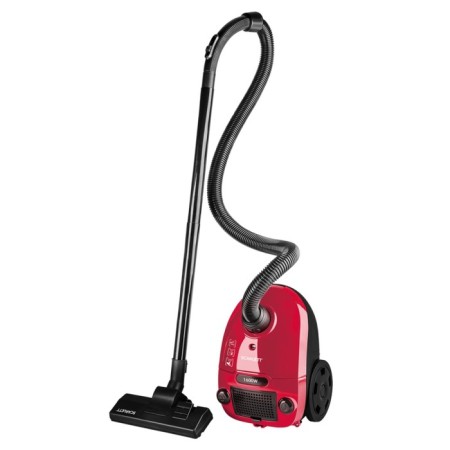 Vacuum cleaner Scarlett SC-VC80B63, 1600/360 W, bag 1.5 l, black-red