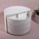 Organizer for storage, rotating, 3 sections, 27 × 15 cm, white color