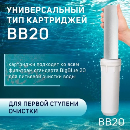 Smooth cartridge Zein PP-20BB, polypropylene, 25 μm-4