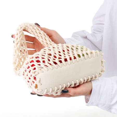 ALOSKA 20 x 30 cm, handle 10 cm, cell 1.5 cm, white-2