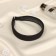 Hair cap "Jeannette" Classic, 3 cm, black