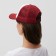 Baseball cap with minaku grid, burgundy color, size 56-58