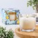 Aromatic candle in a glass "Sandal", mandarin, Garden, jasmine, sandalwood, 60 grams