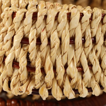 Kurochka basket, 25 x 13 x 17 cm, fern, palm sheet-4