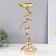 Summary metal per 1 candle d = 15 cm "Faustin" gold 15x15x40 cm