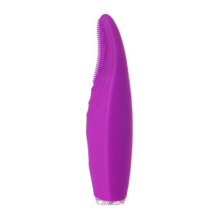 Cliter stimulator with cilia Jos Alicia, silicone, purple, 15.5 cm-1