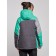 Ski jacket female winter, size 58, green color