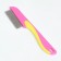 A set of animal combs, with long and short teeth, pink/blue