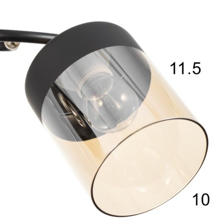 Ella chandelier 2he27 40w Black 46x25x26 cm Bayerlux-5