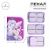 Penal 3 sections, tab inside, 140 x 210 x 40 mm, fabric, calligrata top block "Anime"