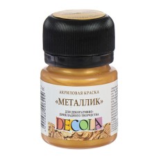 Acrylic paint Metallic 20 ml, ZHK Decola, gold Olympic, 4926971
