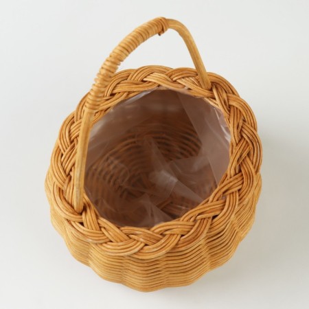 Wicker basket, 15.5 x 8/19.5 cm, rattan-3