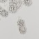 Decor metal for creativity "King" 1.1x2.5 cm