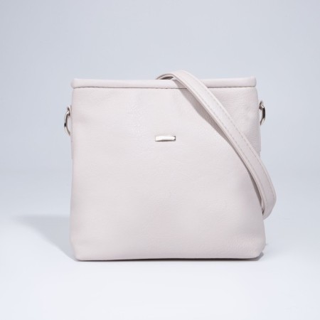 Cross-Bodi Bag on a zipper, beige color