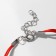 Bracelet-reinforcing “Red thread” Talisman protection, bead with an eye, blue color with silver, 18 cm