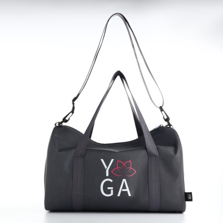 Female sports bag, textura, small size, gray color