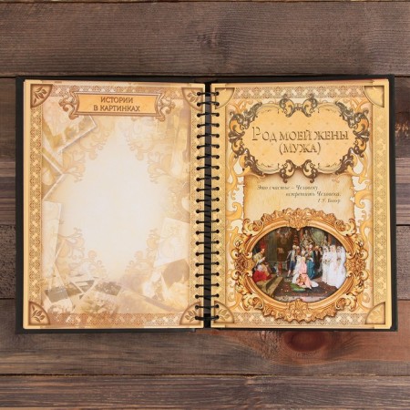 Родословная книга «Книга семьи», 30 листов, 24,5 х 29,2 см-11