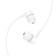 Hoco M99 headphones, wired, vacuum, microphone, 1.2 m, white