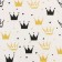 Flanel Crown diaper, size 75x120 cm, 170 g/m, cotton 100%