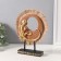 Souvenir Polystone "Golden Lizard on the Wicker Ring" 5x13.2x21.5 cm