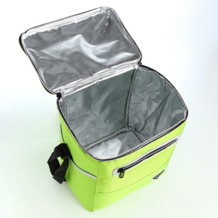 Bag-termo unmarks 16l, 28*20*30, department for Moln, 3 N/pocket, reg belt, green-2