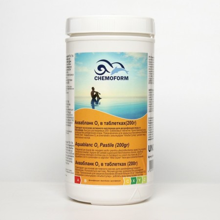 Active oxygen for water disinfection in Aquablanc O2 basins in tablets (200 g) 1 kg