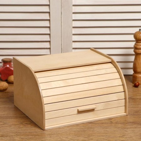 Wooden Breadpower "Cinnamon", transparent varnish, 29 × 24.5 × 16.5 cm