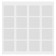 Adhesive squares bilateral, 15 mm x 15 mm, acrylic base, 64 pcs., Brauberg