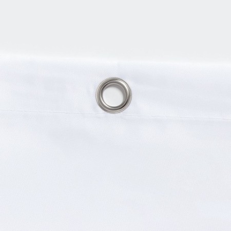 Bathroom curtains, 180 × 180 cm, 12 rings, PEVA, white color-2