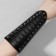 Bracelet Skin "Cuff" on lacing, tall, silver-black color,