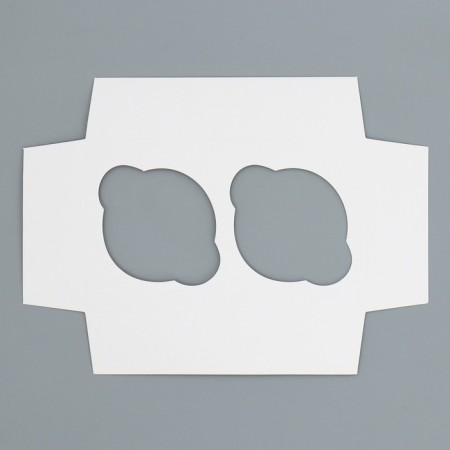 Capcake box, confectionery packaging with a window, 2 cells, “Happy Teacher Day”, 16 x 10 x 10 cm-5