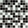 Glass mosaic Bonaparte, Carbon Mix 300x300x4 mm
