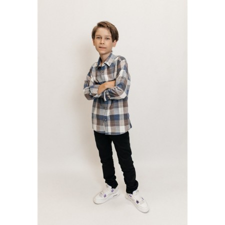 Surchaka upper for ISee boys, height 158-164 cm, blue color-10