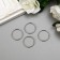 Connecting ring metal silver 2.2x2.2 cm set 50 pcs