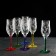 Set of glasses for champagne rimavera, glass, 190 ml, 6 pcs, engraving, spraying